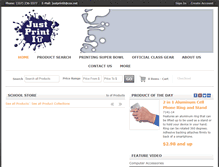 Tablet Screenshot of justprintitonline.com